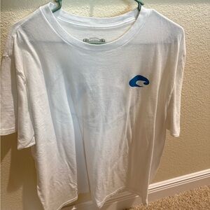 Costa White Tee with Gray Graphic